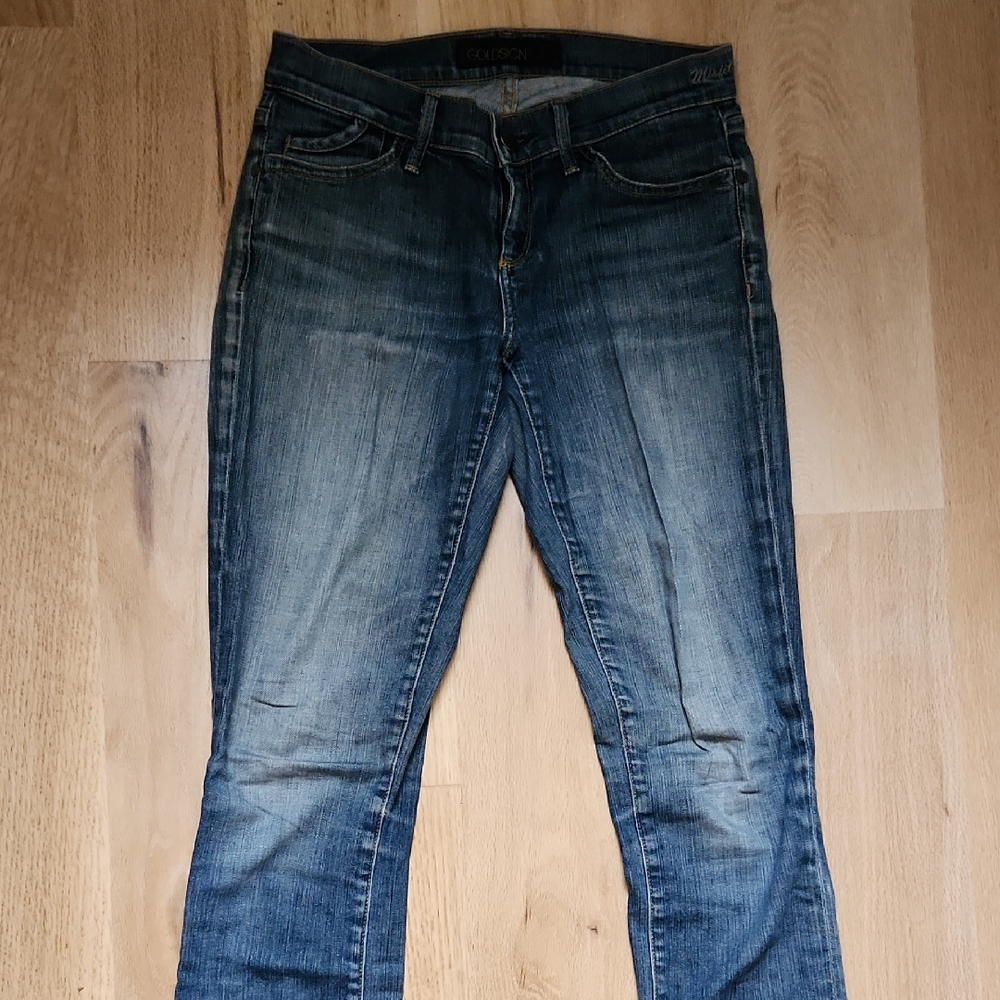 Goldsign Dark Blue Straight Leg Jeans